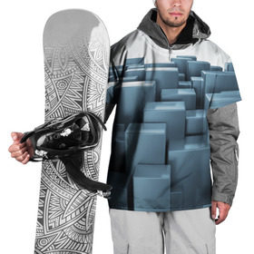 Накидка на куртку 3D с принтом Кубическая текстура , 100% полиэстер |  | abstract | abstraction | block | tessera | абстракция | кубики | текстура