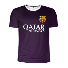 Мужская футболка 3D спортивная с принтом Barcelona , 100% полиэстер с улучшенными характеристиками | приталенный силуэт, круглая горловина, широкие плечи, сужается к линии бедра | barca | barcelona | барса | барселона | футбол | футбольная форма