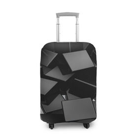 Чехол для чемодана 3D с принтом Кубы материи , 86% полиэфир, 14% спандекс | двустороннее нанесение принта, прорези для ручек и колес | abstract | abstraction | block | tessera | абстракция | кубики | текстура