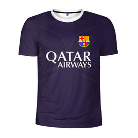 Мужская футболка 3D спортивная с принтом Barca Messi 1 , 100% полиэстер с улучшенными характеристиками | приталенный силуэт, круглая горловина, широкие плечи, сужается к линии бедра | barcelona | messi | барса | барселона | месси | футбол