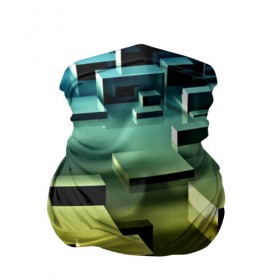 Бандана-труба 3D с принтом Плавающие кубы , 100% полиэстер, ткань с особыми свойствами — Activecool | плотность 150‒180 г/м2; хорошо тянется, но сохраняет форму | abstract | abstraction | block | tessera | абстракция | кубики | текстура