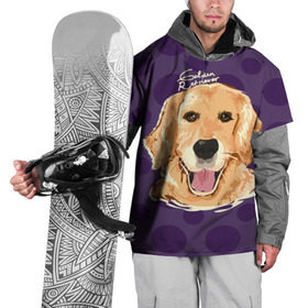 Накидка на куртку 3D с принтом Золотистый ретривер , 100% полиэстер |  | Тематика изображения на принте: animal | dog | golden retriever | pet | puppy | арт | голден ретривер | животные | пес | собаки