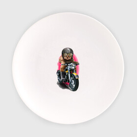 Тарелка с принтом Кот мотоциклист , фарфор | диаметр - 210 мм
диаметр для нанесения принта - 120 мм | Тематика изображения на принте: moto | киса | кот | котэ | мото | мотоцикл | очки | шлем