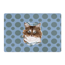 Магнитный плакат 3Х2 с принтом Мейн-Кун , Полимерный материал с магнитным слоем | 6 деталей размером 9*9 см | cat | kitten | kitty | maine coon | pet | арт | животные | коты | кошки | кружочки | мейн кун | текстура