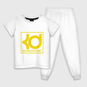 Детская пижама хлопок с принтом Kevin Durant , 100% хлопок |  брюки и футболка прямого кроя, без карманов, на брюках мягкая резинка на поясе и по низу штанин
 | Тематика изображения на принте: 