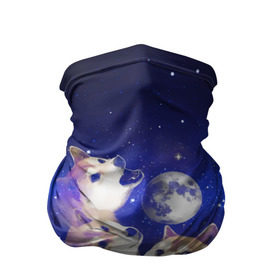 Бандана-труба 3D с принтом Космопес Хатико , 100% полиэстер, ткань с особыми свойствами — Activecool | плотность 150‒180 г/м2; хорошо тянется, но сохраняет форму | акита ину | взгляд | голова | звезды | космос | лай | луна | мем | пасть | пес | собака | хатико