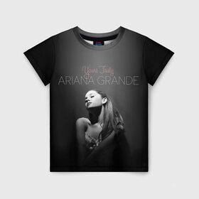 Детская футболка 3D с принтом Ariana Grande , 100% гипоаллергенный полиэфир | прямой крой, круглый вырез горловины, длина до линии бедер, чуть спущенное плечо, ткань немного тянется | ariana grande