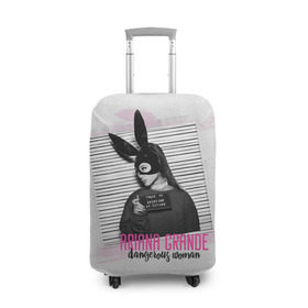 Чехол для чемодана 3D с принтом Ariana Grande , 86% полиэфир, 14% спандекс | двустороннее нанесение принта, прорези для ручек и колес | ariana grande