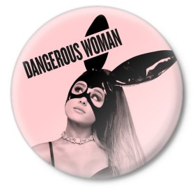 Значок с принтом Ariana Grande ,  металл | круглая форма, металлическая застежка в виде булавки | ariana grande