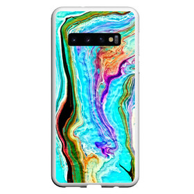 Чехол для Samsung Galaxy S10 с принтом Цветные разводы , Силикон | Область печати: задняя сторона чехла, без боковых панелей | Тематика изображения на принте: abstraction | watercolor | абстракция красок | акварель | брызги красок | живопись | краска | потертость красок | разводы | размытые краски | текстуры | черно белый | яркие | яркие краски