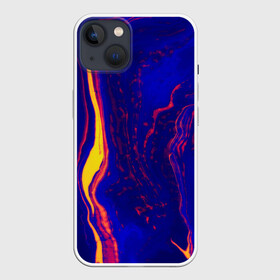 Чехол для iPhone 13 с принтом Ультрафиолетовые разводы ,  |  | abstraction | watercolor | абстракция красок | акварель | брызги красок | живопись | краска | потертость красок | разводы | размытые краски | текстуры | черно белый | яркие | яркие краски