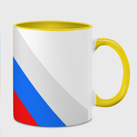 Кружка 3D с принтом Россия , керамика | ёмкость 330 мл | russia | флаг
