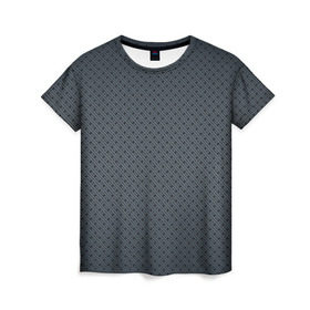 Женская футболка 3D с принтом T-Print , 100% полиэфир ( синтетическое хлопкоподобное полотно) | прямой крой, круглый вырез горловины, длина до линии бедер | клетка | полоски | точки