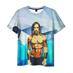 Мужская футболка 3D с принтом iggy pop , 100% полиэфир | прямой крой, круглый вырез горловины, длина до линии бедер | fatality | kismet | rock | rock and roll | игги поп