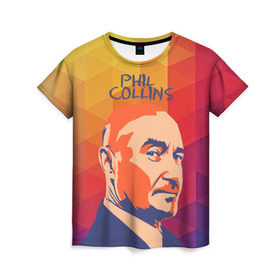 Женская футболка 3D с принтом Phil Collins , 100% полиэфир ( синтетическое хлопкоподобное полотно) | прямой крой, круглый вырез горловины, длина до линии бедер | phil collins | актер | альтернатива | британский певец | музыкант | рок