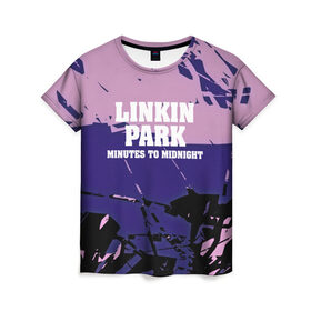 Женская футболка 3D с принтом Linkin park , 100% полиэфир ( синтетическое хлопкоподобное полотно) | прямой крой, круглый вырез горловины, длина до линии бедер | chester bennington | grey daze | linkin park | rock | stone temple pilots | альтернатива | беннингтон | музыка | рок | рэп кор