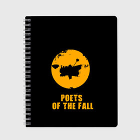 Тетрадь с принтом poets of the fall , 100% бумага | 48 листов, плотность листов — 60 г/м2, плотность картонной обложки — 250 г/м2. Листы скреплены сбоку удобной пружинной спиралью. Уголки страниц и обложки скругленные. Цвет линий — светло-серый
 | poets of the fall | rock | альтернатива | музыка | поэты | рок | фины