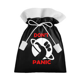 Подарочный 3D мешок с принтом Don`t panic , 100% полиэстер | Размер: 29*39 см | dont panic