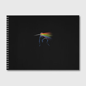 Альбом для рисования с принтом Pink Floyd Cookie Monster , 100% бумага
 | матовая бумага, плотность 200 мг. | монстр | печеньки | улица сезам