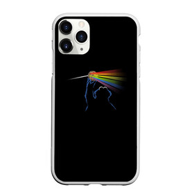 Чехол для iPhone 11 Pro Max матовый с принтом Pink Floyd Cookie Monster , Силикон |  | Тематика изображения на принте: монстр | печеньки | улица сезам