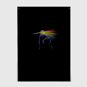 Постер с принтом Pink Floyd Cookie Monster , 100% бумага
 | бумага, плотность 150 мг. Матовая, но за счет высокого коэффициента гладкости имеет небольшой блеск и дает на свету блики, но в отличии от глянцевой бумаги не покрыта лаком | монстр | печеньки | улица сезам
