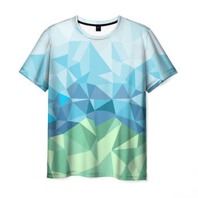 Мужская футболка 3D с принтом URAL polygonal , 100% полиэфир | прямой крой, круглый вырез горловины, длина до линии бедер | Тематика изображения на принте: polygonal | yaaydesign | екатеринбург | поли | полигональный | россия | урал