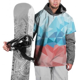 Накидка на куртку 3D с принтом RUSSIA YAAY , 100% полиэстер |  | Тематика изображения на принте: yaaydesign |   polygonal | полигоны | россия