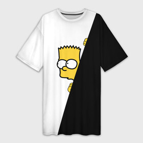 Платье-футболка 3D с принтом Барт ,  |  | барт | гомер | симпсоны