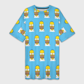 Платье-футболка 3D с принтом Гомер ,  |  | гомер | симпсоны