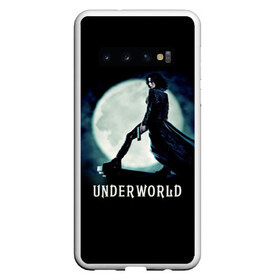 Чехол для Samsung Galaxy S10 с принтом Другой мир , Силикон | Область печати: задняя сторона чехла, без боковых панелей | Тематика изображения на принте: fentezi | underworld | боевик | вампир | кино | киногерой | луна | ночь | оборотень | оружие | фэнтези
