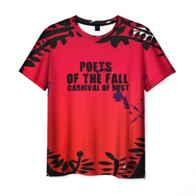 Мужская футболка 3D с принтом poets of the fall , 100% полиэфир | прямой крой, круглый вырез горловины, длина до линии бедер | Тематика изображения на принте: poets of the fall | rock | альтернатива | музыка | поэты | рок | фины