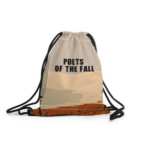 Рюкзак-мешок 3D с принтом poets of the fall , 100% полиэстер | плотность ткани — 200 г/м2, размер — 35 х 45 см; лямки — толстые шнурки, застежка на шнуровке, без карманов и подкладки | poets of the fall | rock | альтернатива | музыка | поэты | рок | фины