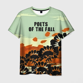 Мужская футболка 3D с принтом Poets of the fall , 100% полиэфир | прямой крой, круглый вырез горловины, длина до линии бедер | Тематика изображения на принте: rock | альтернатива | музыка | поэты
