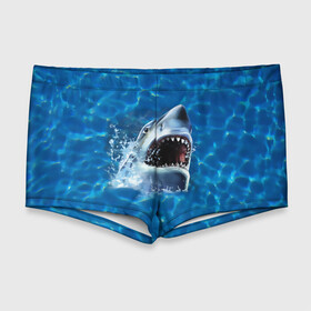 Мужские купальные плавки 3D с принтом Пасть акулы , Полиэстер 85%, Спандекс 15% |  | акула | атака | белая | брызги | вода | волны | зубы | капли | море | океан | опасность | синяя | челюсти | эффект