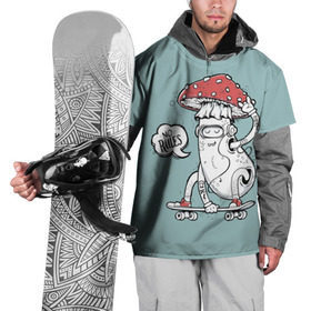 Накидка на куртку 3D с принтом No rules , 100% полиэстер |  | athlete | board | extreme | mushroom | no rules | skateboard | sports | без правил | гриб | доска | мухомор | скейтборд | спортсмен | экстрим