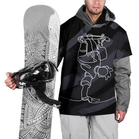 Накидка на куртку 3D с принтом Skateboarding , 100% полиэстер |  | 