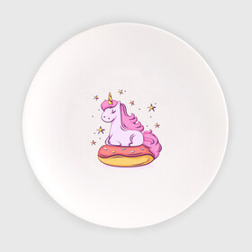 Тарелка с принтом Единорог , фарфор | диаметр - 210 мм
диаметр для нанесения принта - 120 мм | donut | pink | star | unicorn | единорог | звезды | конь | милота | пончик | сказка