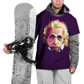 Накидка на куртку 3D с принтом Альберт Эйнштейн , 100% полиэстер |  | albert einstein | идея | интеллект | искусство | наука | открытие | прикол | профессор | ум | учёный | юмор