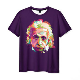 Мужская футболка 3D с принтом Альберт Эйнштейн , 100% полиэфир | прямой крой, круглый вырез горловины, длина до линии бедер | albert einstein | идея | интеллект | искусство | наука | открытие | прикол | профессор | ум | учёный | юмор