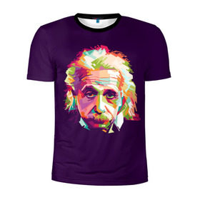 Мужская футболка 3D спортивная с принтом Альберт Эйнштейн , 100% полиэстер с улучшенными характеристиками | приталенный силуэт, круглая горловина, широкие плечи, сужается к линии бедра | albert einstein | идея | интеллект | искусство | наука | открытие | прикол | профессор | ум | учёный | юмор