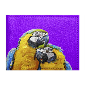 Обложка для студенческого билета с принтом Попугайчики , натуральная кожа | Размер: 11*8 см; Печать на всей внешней стороне | Тематика изображения на принте: bird | животные | попугайчики | птицы | текстуры