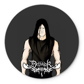 Коврик круглый с принтом Metalocalypse (Dethklok) 12 , резина и полиэстер | круглая форма, изображение наносится на всю лицевую часть | dethklok | metalocalypse