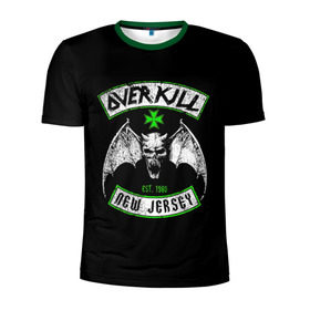 Мужская футболка 3D спортивная с принтом Overkill 6 , 100% полиэстер с улучшенными характеристиками | приталенный силуэт, круглая горловина, широкие плечи, сужается к линии бедра | Тематика изображения на принте: overkill