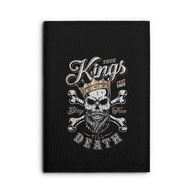 Обложка для автодокументов с принтом Kings death , натуральная кожа |  размер 19,9*13 см; внутри 4 больших “конверта” для документов и один маленький отдел — туда идеально встанут права | Тематика изображения на принте: beard | bones | crown | death | halloween | hell | king | kings death | mustache | skull | ад | борода | король | корона | кости | ужас | усы | хэллоуин | череп | эмблема