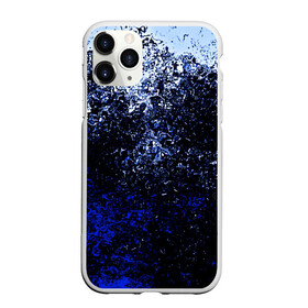 Чехол для iPhone 11 Pro матовый с принтом Брызги красок(Cold style) , Силикон |  | abstraction | color | paint | spray | tie dye | абстракция | брызги красок | всплеск красок | капли красок | текстуры