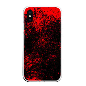 Чехол для iPhone XS Max матовый с принтом Брызги красок(red style) , Силикон | Область печати: задняя сторона чехла, без боковых панелей | abstraction | color | paint | spray | tie dye | абстракция | брызги красок | всплеск красок | капли красок | текстуры