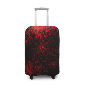 Чехол для чемодана 3D с принтом Брызги красок(red style) , 86% полиэфир, 14% спандекс | двустороннее нанесение принта, прорези для ручек и колес | abstraction | color | paint | spray | tie dye | абстракция | брызги красок | всплеск красок | капли красок | текстуры