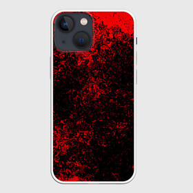 Чехол для iPhone 13 mini с принтом Брызги красок(red style) ,  |  | abstraction | color | paint | spray | tie dye | абстракция | брызги красок | всплеск красок | капли красок | текстуры