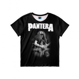 Детская футболка 3D с принтом Pantera #2 , 100% гипоаллергенный полиэфир | прямой крой, круглый вырез горловины, длина до линии бедер, чуть спущенное плечо, ткань немного тянется | anselmo | darel | darell | darrel | darrell | dimebag | pantera | phil | ансельма | ансельмо | даймбег | даймбэг | дарел | дарелл | даррел | даррелл | даррэл | дарэл | дарэлл | пантера | фил