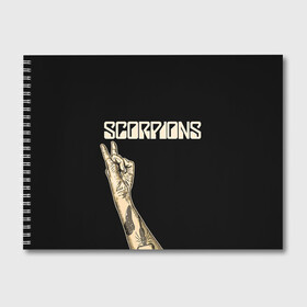 Альбом для рисования с принтом Scorpions , 100% бумага
 | матовая бумага, плотность 200 мг. | Тематика изображения на принте: scorpions | клаус майне
рудольф шенкер | маттиас ябс | микки ди | павел мончивода | скорпионы